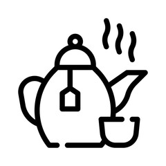Tea Set line icon