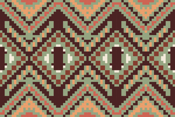 Indonesia Geometric Ethnic Pattern Designfolk Embroidery, Aztec Geometric Ornament Print. Design for Carpet, Wallpaper, Clothing, Wrapping, Fabric