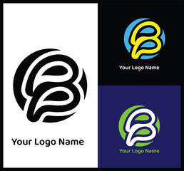 Creative Letter B Logo with Vibrant Color Palette