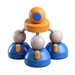 Crisis management 3d cartoon style illustration
