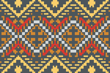 Boho Arabic Geometric Patternfolk Embroidery, Aztec Geometric Ornament Print. Design for Carpet, Wallpaper, Clothing, Wrapping, Fabric