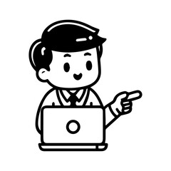 A cute worker illustration