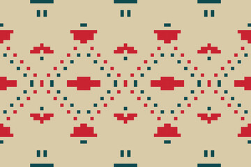 Tribal Arabic Carpet Patternfolk Embroidery, Aztec Geometric Ornament Print. Design for Carpet, Wallpaper, Clothing, Wrapping, Fabric