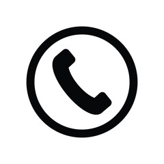 Telephone handset icon in trendy flat style isolated on white background. Telephone symbol for your web site design, logo, app, UI. EPS10.