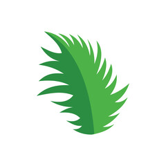 Leaf icon in flat color style. Tree plant nature environment ecology. Design element illustration of a leaf. Illustration of nature and back to nature. care for the environment