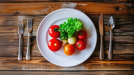 Fresh vegetable and fruit platter with vibrant colors generated with AI