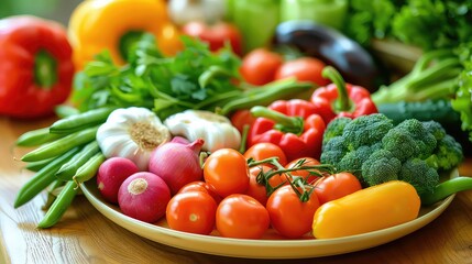 Vibrant Healthy Salad with Quinoa and Fresh Vegetables generated with AI