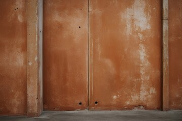 Obraz premium Vintage Ochre Concrete Wall Texture for Stylish Backdrops and Design Inspiration
