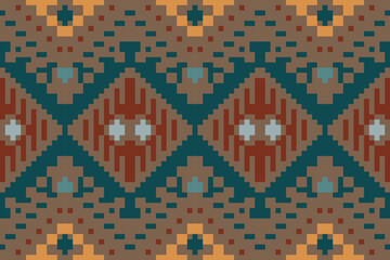 Textile Background Traditional Japanese Patternfolk Embroidery, Aztec Geometric Ornament Print. Design for Carpet, Wallpaper, Clothing, Wrapping, Fabric