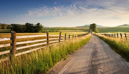 A winding country road