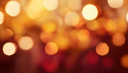 Warm, blurry lights glow