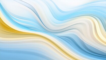 Abstract blue, white, and yellow wave