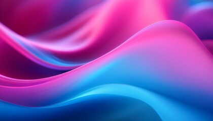 Obraz premium Abstract blue & pink waves