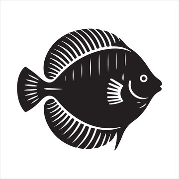 recommend clip art: Sunfish Fish Vector illustration in black and white - Fish Clipart Design
                    