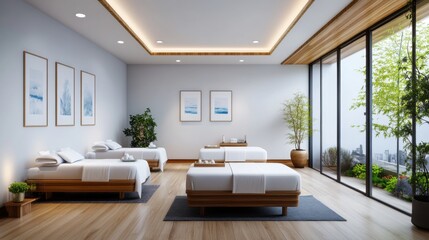 Tranquil Massage Room with Natural Lighting