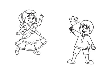 Joyful Kids Diwali Celebrating Together.