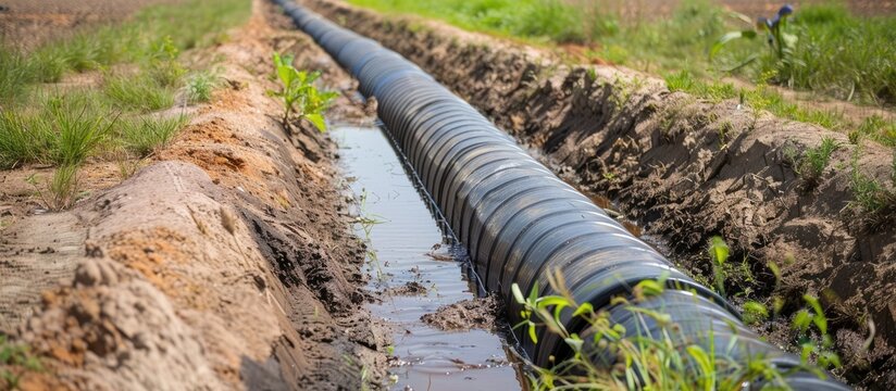 Hdpe Paralon Used For Drinking Water Channels Irrigation Canals And The Like