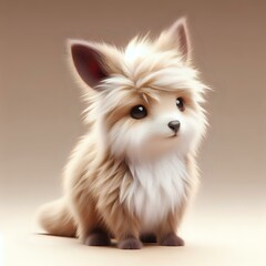 Enchanting Fluffy Fennec Fox Illustration