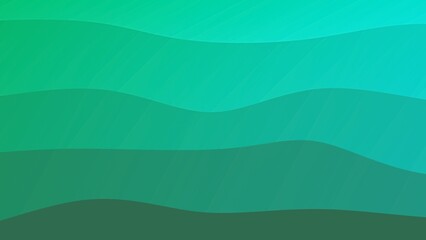 Background image of gradient green wave texture design