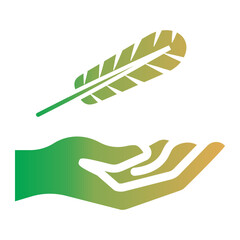 Mental Health Icon on flat gradient style. How to manage anxiety at work effectively