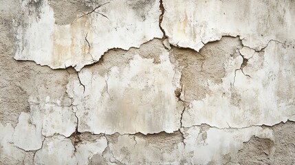 Obraz premium A close-up view of a cracked and weathered wall with textures highlighting its age and deterioration.