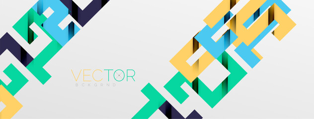 Color bend lines with shadow texture effect. Vector Illustration For Wallpaper, Banner, Background, Card, Book Illustration, landing page