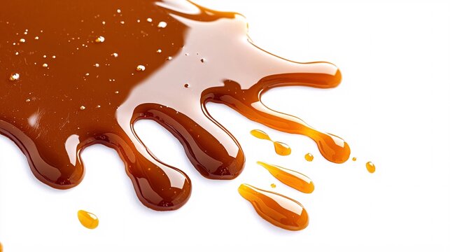 A caramel-hued poster template infused with toffee, ideal for dessert menus or sweet-themed occasions, set against a clean white backdrop.