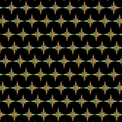 An Abstract Seamless Colorful Diwali  pattern vector. Floral Sparkling Rangoli pattern on a Black background. Diwali Wallpaper. Design for texture ,fabric  wrapping ,decoration and all textile print.