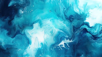 Abstract Blue and White Swirls