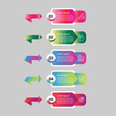 Obraz premium Infographic Template Vectors and Illustrations design