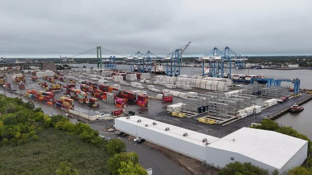 Philadelphia, Pennsylvania - September 28, 2024 - Philly Port On the Verge of a Port Strike 