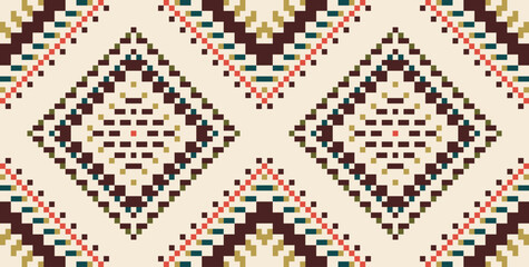Russian Islamic Geometric Patterns Drawingfolk Embroidery, Aztec Geometric Ornament Print. Design for Carpet, Wallpaper, Clothing, Wrapping, Fabric