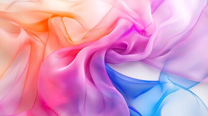 Fototapeta premium Abstract Colorful Fabric Swirls