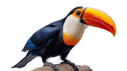 Obraz premium Toco toucan vintage on a white background