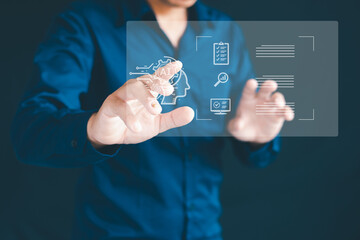 AI in the concept of artificial intelligence prompt engineering AI is born to support work.