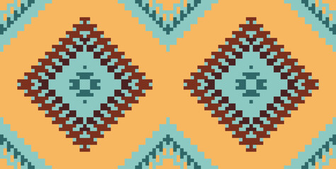 Traditional South Korean Traditional Patternfolk Embroidery, Aztec Geometric Ornament Print. Design for Carpet, Wallpaper, Clothing, Wrapping, Fabric