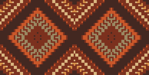 Navajo Traditional Japanese Patternfolk Embroidery, Aztec Geometric Ornament Print. Design for Carpet, Wallpaper, Clothing, Wrapping, Fabric