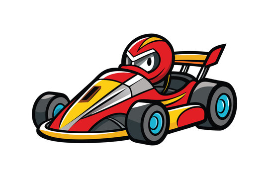 recommend clip art: go kart vector illustration Transparent White Background