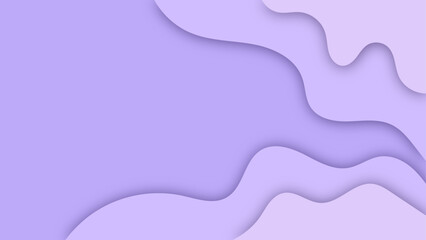 Abstract purple paper cut shapes background