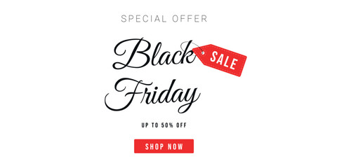 BLACK FRIDAY banner. Card for sale, cyber monday, black friday in e-commerce, online shopping, web design, print. Vector illustration