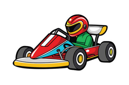 recommend clip art: go kart vector illustration Transparent White Background