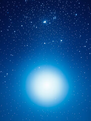 blue planet in space