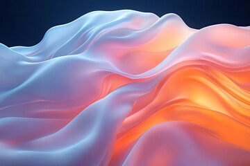 Obraz premium Abstract flowing fabric with soft colors.Perfect for backgrounds, presentations, or designs.