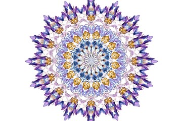 Flower Mandalas. Vintage decorative elements. Oriental pattern, illustration. Islam, Arabic, Indian, turkish, pakistan, chinese, ottoman motifs