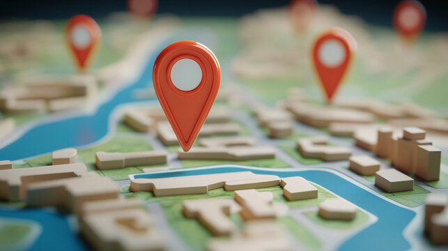 clean, modern road map with simple navigation icons. The blank map suggests direction, choice, and opportunity, emphasizing travel, planning, and decision-making in a minimalist design