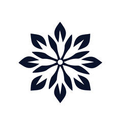 Obraz premium Minimalist Outline Snowflake: A clean, minimalist outline of a snowflake. png, transparent background.