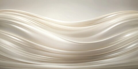 Obraz premium Gradient frosted glass texture with elegant curves in coconut milk pantone color