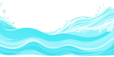 Fototapeta premium Transparent abstract soft green and blue abstract water color ocean wave texture background. Banner Graphic Resource as background for ocean wave and water wave abstract graphics 