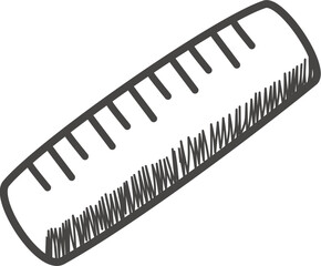 Ruler handdrawn doodle school stuff