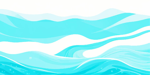 Transparent abstract soft green and blue  abstract water color ocean wave texture background. Banner Graphic Resource as background for ocean wave and water wave abstract graphics	